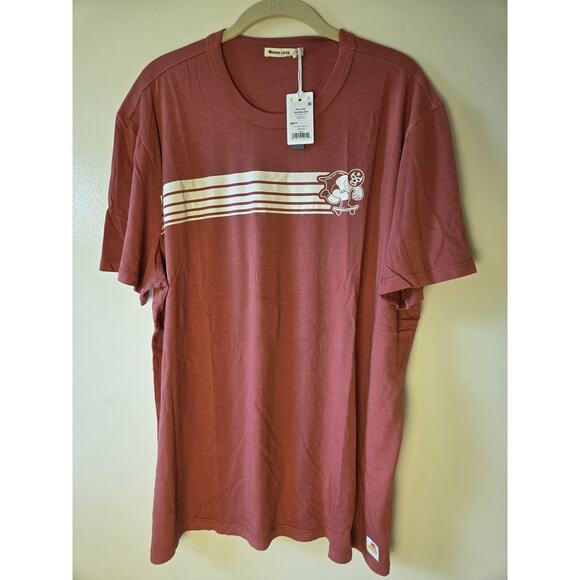 Marine Layer ML x Jarritos Graphic Tee Mens L Faded Red Super Soft NWT - Picture 1 of 9